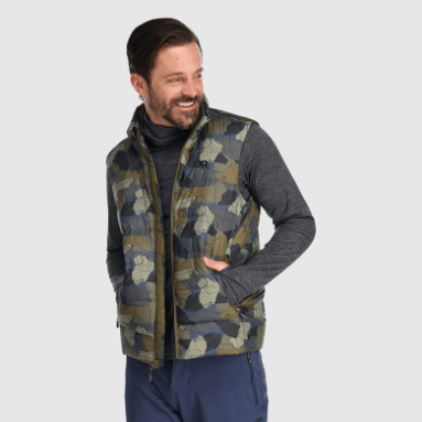 Outdoor Research Herren Coldfront Daunenweste Loden Camo