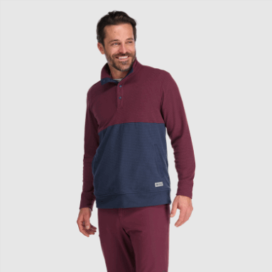 Outdoor Research Trail Mix Snap Pullover Ii Für Herren Kalamata/marineblau