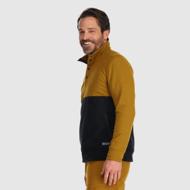 Outdoor Research Herren Trail Mix Snap Pullover II Tapenade/Schwarz
