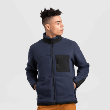 Outdoor Research Herren Fleecejacke Juneau Marineblau