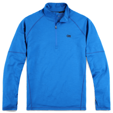 Outdoor Research Herren Alpin Onset Merino Quarter Zip Classic Blue