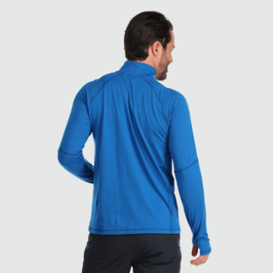 Outdoor Research Herren Alpin Onset Merino Quarter Zip Classic Blue