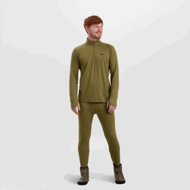 Outdoor Research Alpine Onset Merino Quarter Zip Loden Für Herren