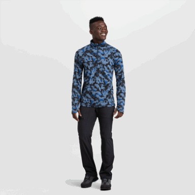 Outdoor Research Alpine Onset Merino Quarter Zip Für Herren Marineblau Camo