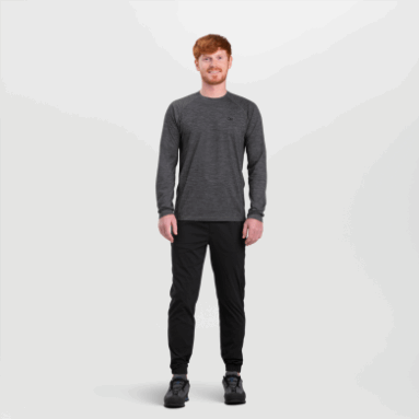 Outdoor Research Herren Alpine Onset Merino Crew Charcoal Heather