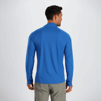 Outdoor Research Herren Echo Quarter Zip Classic Blue