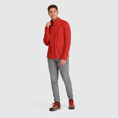 Outdoor Research Herren Echo Quarter Zip Cranberry