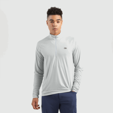 Outdoor Research Herren Echo Quarter Zip Pebble