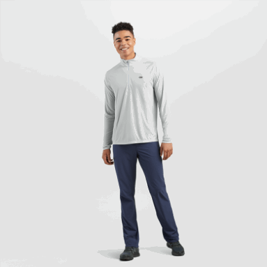 Outdoor Research Herren Echo Quarter Zip Pebble