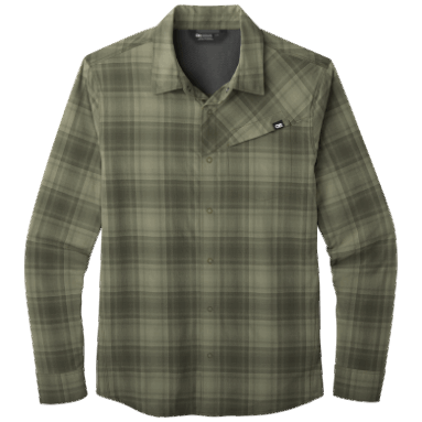 Outdoor Research Herren Astroman L/S Sun Shirt Fatigue Plaid