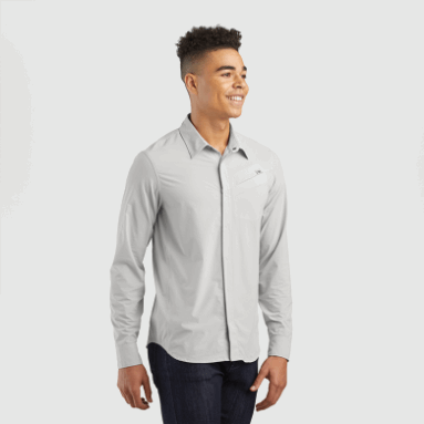 Outdoor Research Astroman L/s Sonnenhemd Herren Pebble
