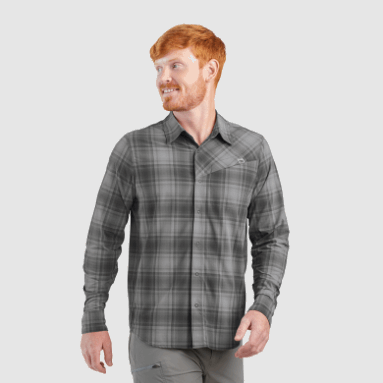 Outdoor Research Herren Astroman L/S Sonnenshirt Storm Plaid
