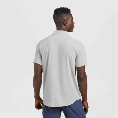 Outdoor Research Astroman S/s Sonnenhemd Für Herren Pebble