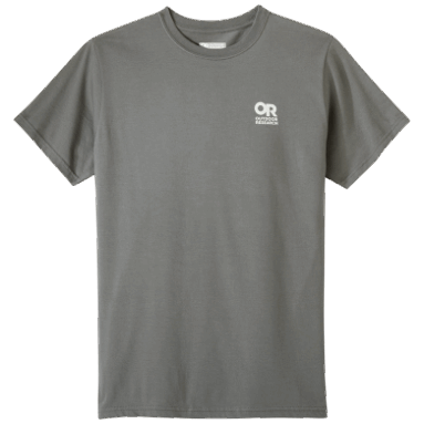 Outdoor Research T-Shirt Mit Lockup-Logo Auf Der Brust, Anthrazit/Weiß