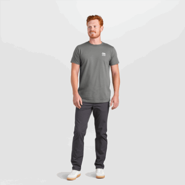 Outdoor Research T-Shirt Mit Lockup-Logo Auf Der Brust, Anthrazit/Weiß