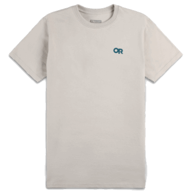 Outdoor Research T-Shirt Mit Lockup-Logo Auf Der Rückseite Pebble/deep Lake