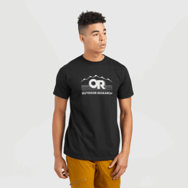 Outdoor Research Oder Advocate S/s T-Shirt Schwarz/weiß