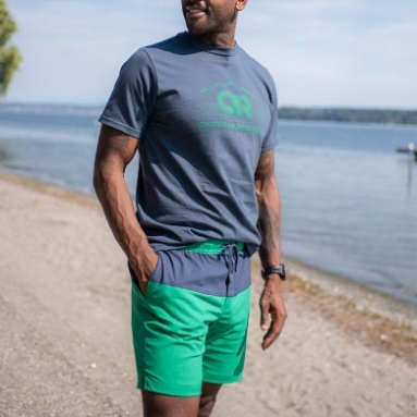 Outdoor Research Fashion Herren Zendo Multi Shorts Sprout/Naval Blue