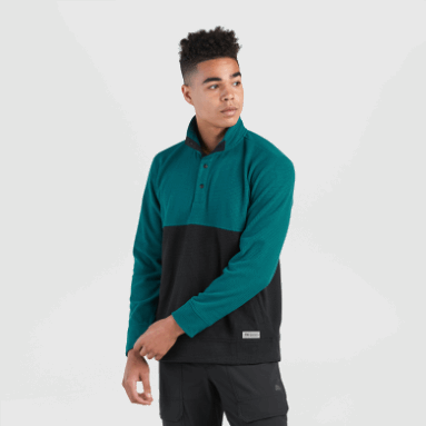 Outdoor Research Fashion Trail Mix Snap Pullover Für Herren Ii Treeline/black