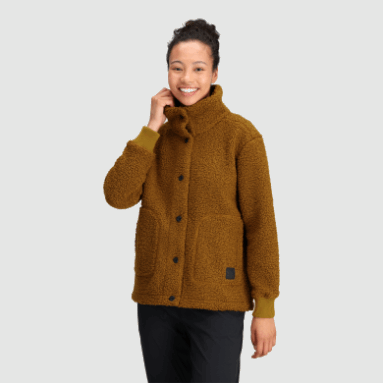 Outdoor Research Juneau Sherpa Truckerjacke Für Damen Tapenade