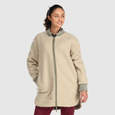 Outdoor Research Juneau Sherpa-Fleecemantel Für Damen Fog