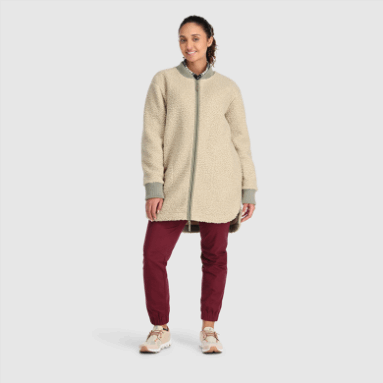 Outdoor Research Juneau Sherpa-Fleecemantel Für Damen Fog