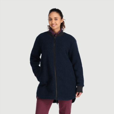 Outdoor Research Juneau Sherpa-fleecemantel Für Damen Marineblau