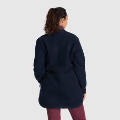 Outdoor Research Juneau Sherpa-fleecemantel Für Damen Marineblau