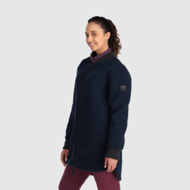 Outdoor Research Juneau Sherpa-fleecemantel Für Damen Marineblau