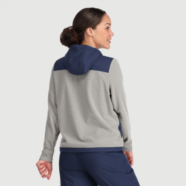 Outdoor Research Damen-Trail-Mix-Pullover-Hoodie Ash/Marineblau