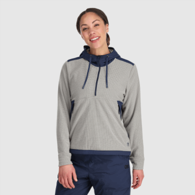 Outdoor Research Damen-Trail-Mix-Pullover-Hoodie Ash/Marineblau