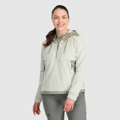 Outdoor Research Damen-Trail-Mix-Pullover-Hoodie Sand/Flint