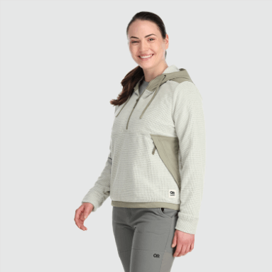 Outdoor Research Damen-Trail-Mix-Pullover-Hoodie Sand/Flint