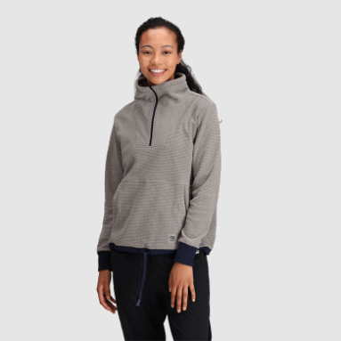 Outdoor Research Damen-Trailmix-Pullover Mit Viertelreißverschluss Asche