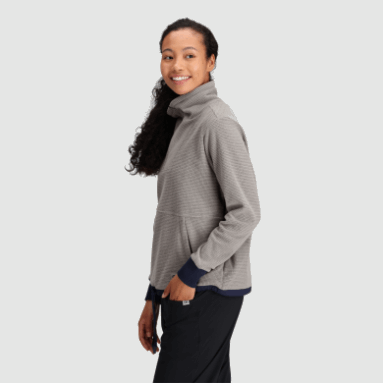 Outdoor Research Damen-Trailmix-Pullover Mit Viertelreißverschluss Asche