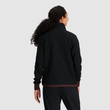 Outdoor Research Damen-Trailmix-Quarter-Zip-Pullover Schwarz/elch