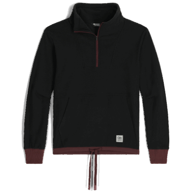 Outdoor Research Damen-Trailmix-Quarter-Zip-Pullover Schwarz/elch