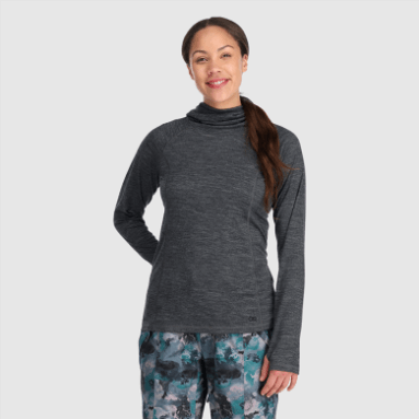 Outdoor Research Alpine Onset Merino 150 Damen-Hoodie Anthrazit Meliert
