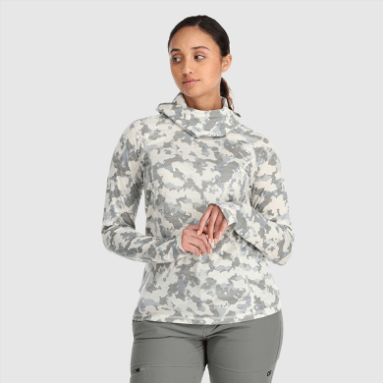 Outdoor Research Alpine Onset Merino 150 Hoodie Snow Camo Für Damen
