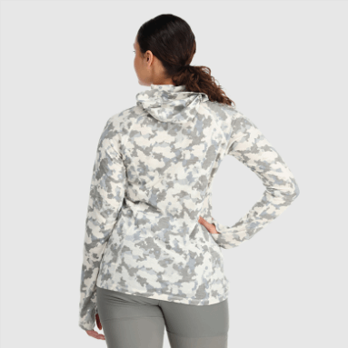 Outdoor Research Alpine Onset Merino 150 Hoodie Snow Camo Für Damen