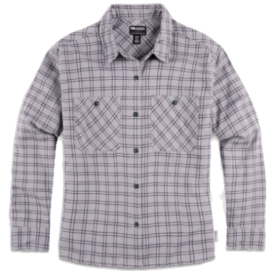 Outdoor Research Damen-Feedback Flanellhemd Hell Ash Kariert