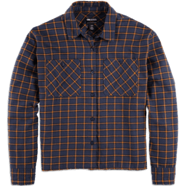 Outdoor Research Damen-Feedback Flanellhemd Hell Marineblau Kariert