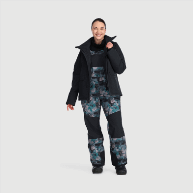 Outdoor Research Snowcrew Lätzchen Für Damen Nimbus Aquarell/schwarz