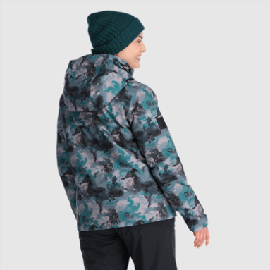 Outdoor Research Snowcrew Reveler Jacke Für Damen Nimbus Aquarell