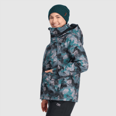 Outdoor Research Snowcrew Reveler Jacke Für Damen Nimbus Aquarell