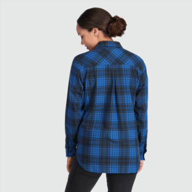 Outdoor Research Damen Kulshan Flanellhemd Classic Blau Kariert