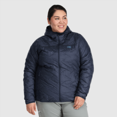 Outdoor Research Superstrand Lt Hoodie-plus Für Damen Marineblau