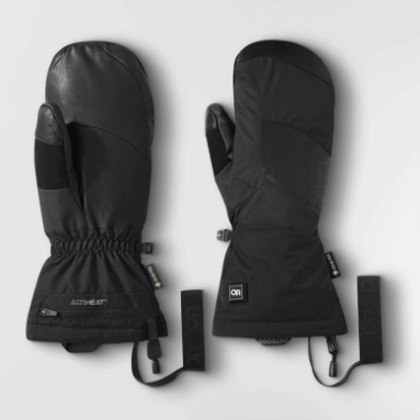 Outdoor Research Vorherrschend Beheizbare Gore-tex Fäustlinge Schwarz