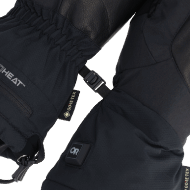 Outdoor Research Vorherrschend Beheizbare Gore-tex Fäustlinge Schwarz