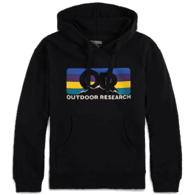 Outdoor Research Oder Advocate Stripe Hoodie Schwarz